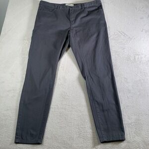 Dapper Boi Chino Pants Mens 40 Gray Stretch Twill Casual Straight Leg Chinos